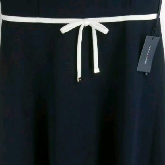 Blue & White Nautical Dress sz 14 - Picture 5 of 6